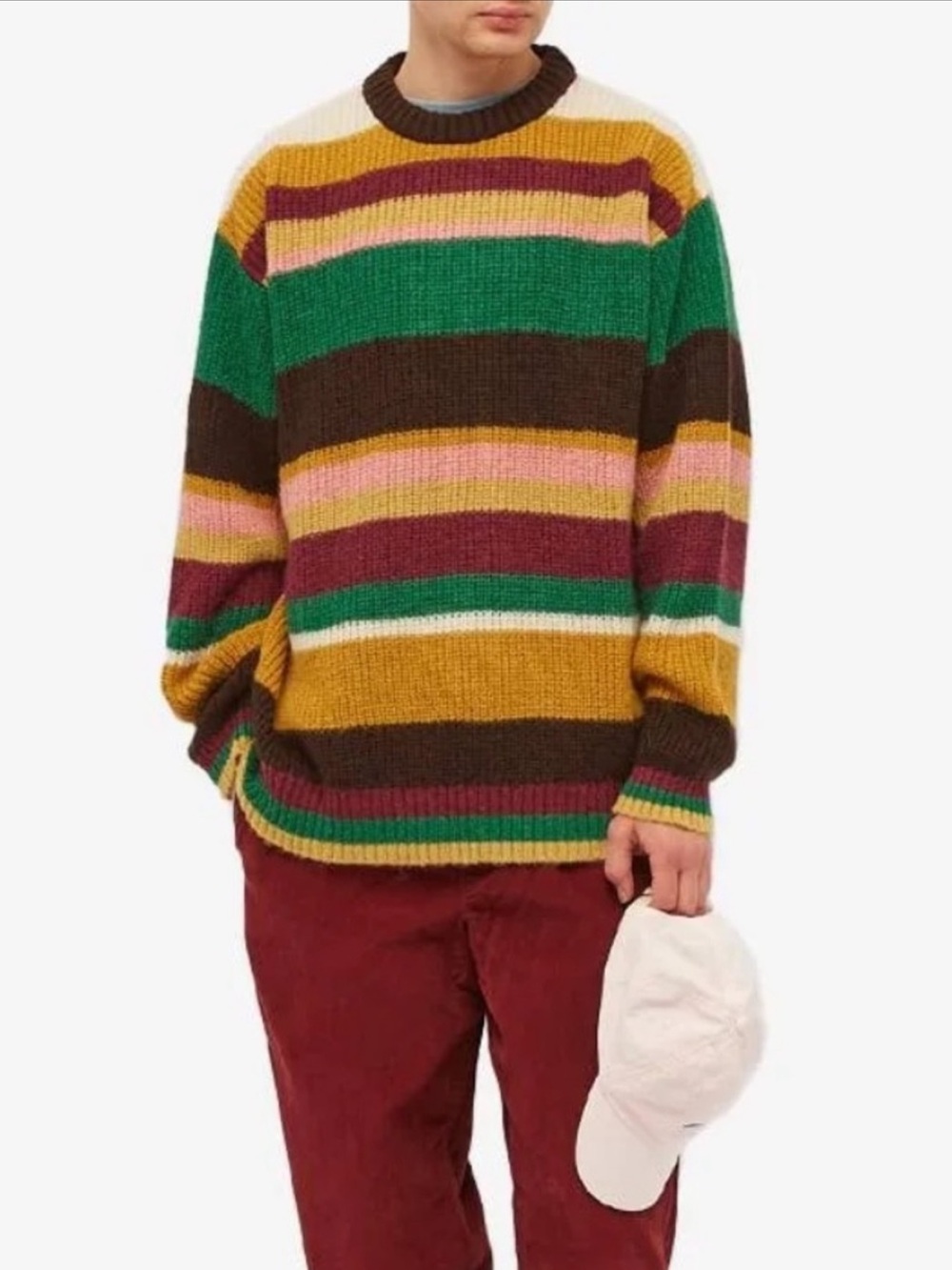 YMC Striped Oversized Sweater
